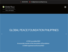 Tablet Screenshot of globalpeacephilippines.org